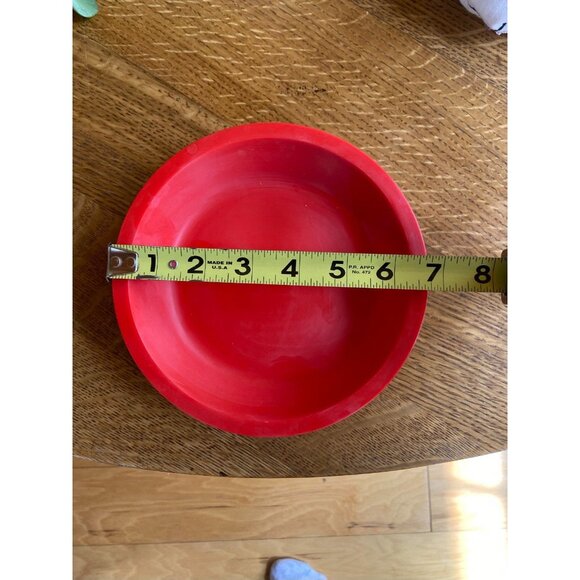 VTG MCM INGRID CHICAGO Party Ball Picnic Camping Set Retro Red Service For 6 - Picture 6 of 16